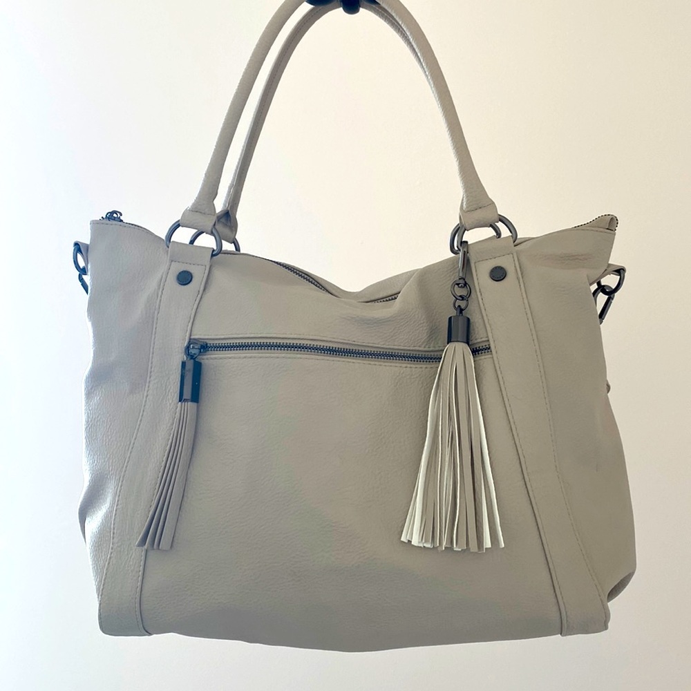 Steve Madden Cream Satchel Handbag